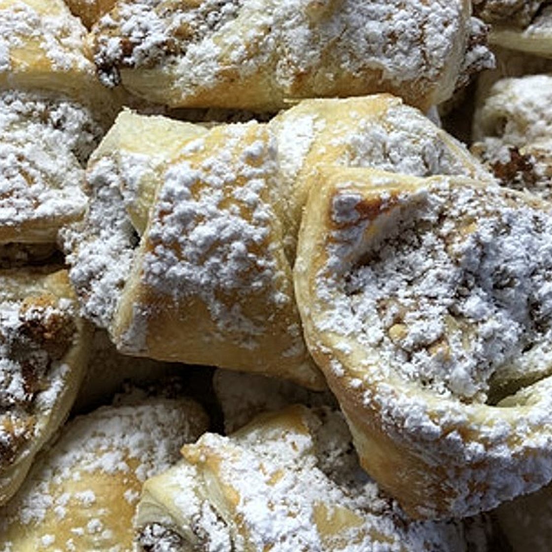 Schnelle Blätterteig - Nusskipferl