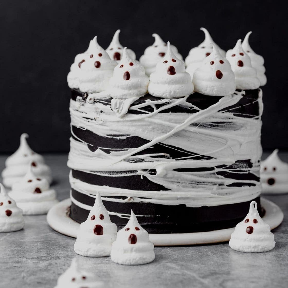Black Cocoa Halloween Layer Cake