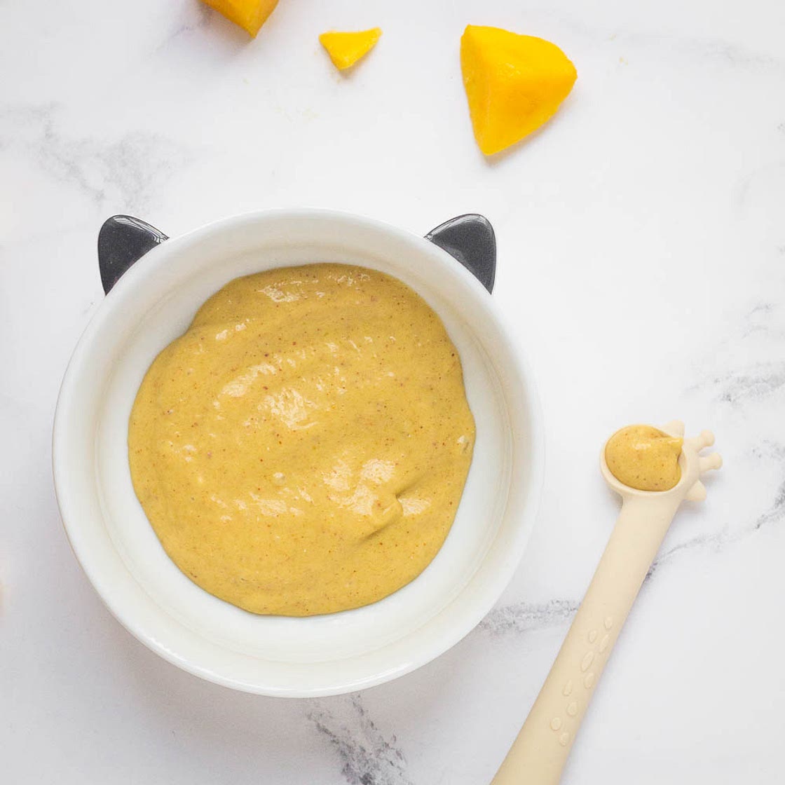 Mango & Peanut Butter Baby Food Puree