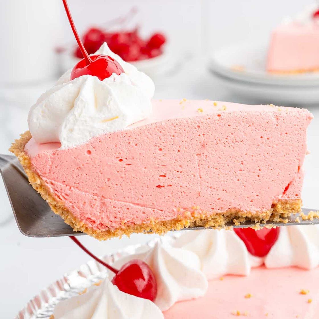 Strawberry Jello Cool Whip Pie