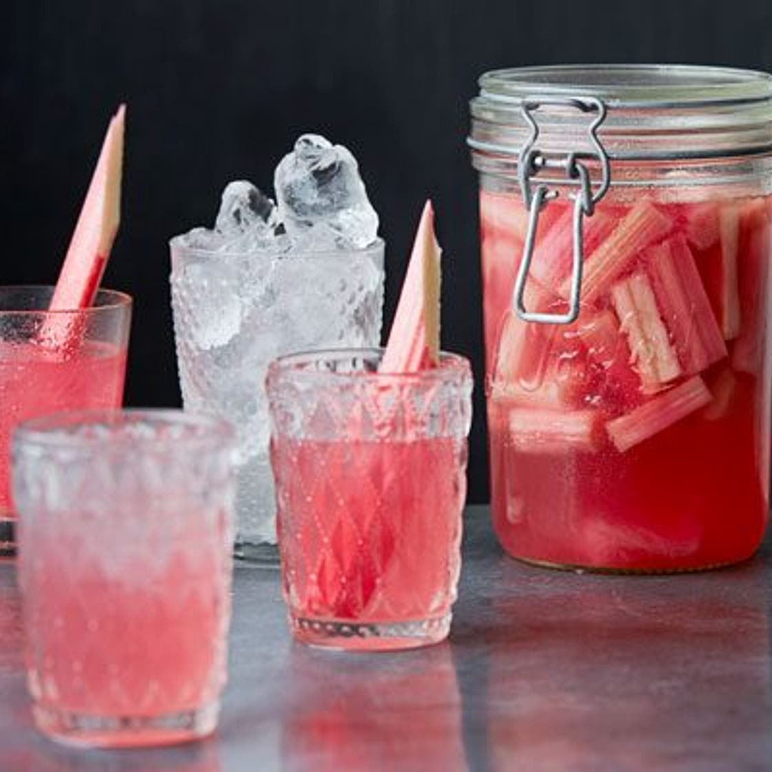 Rhubarb gin