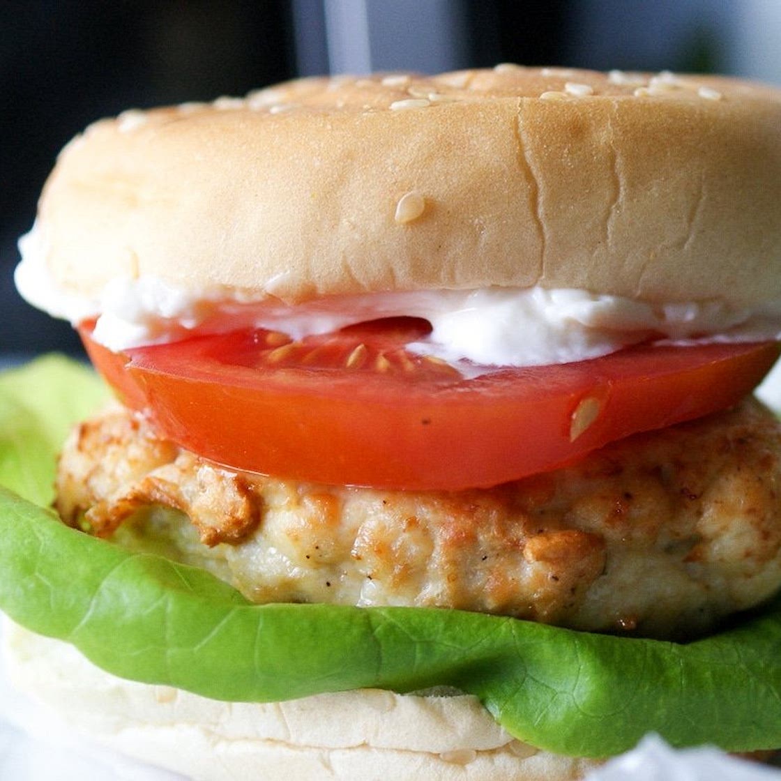 Air Fryer Chicken Burger