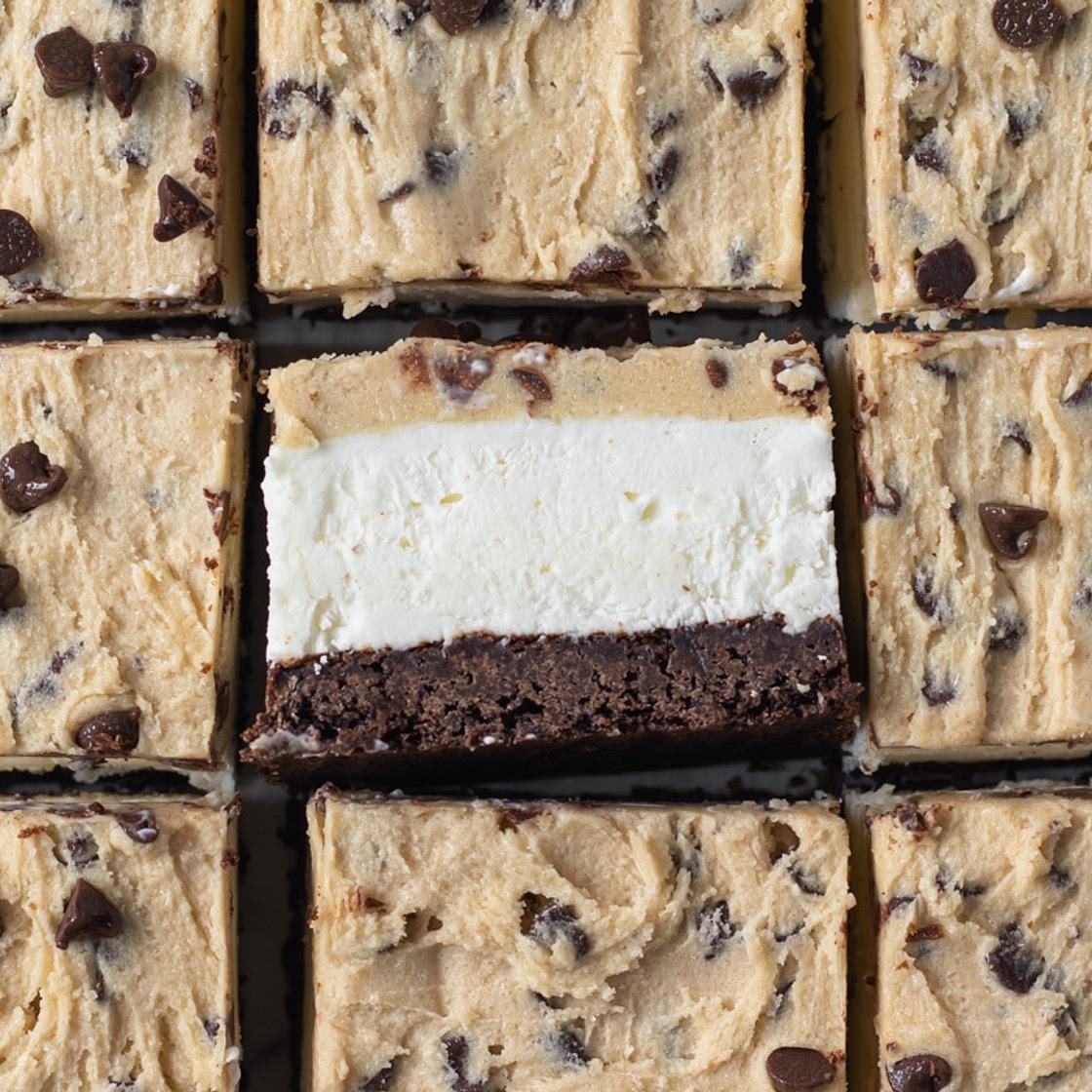 Brownie Cookie Cheesecake Bars