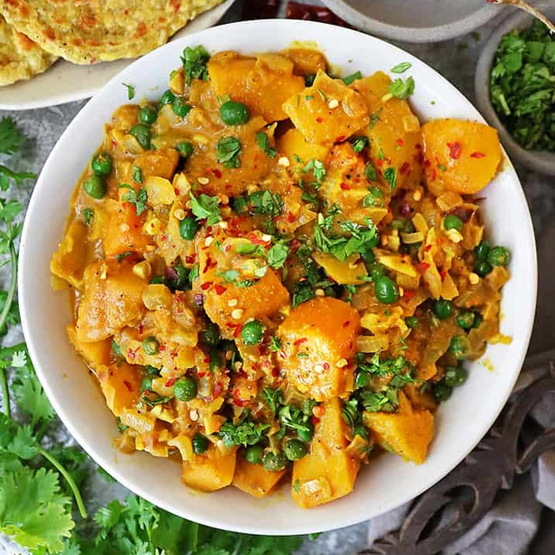 Butternut Squash Curry with Chiltepin Peppers