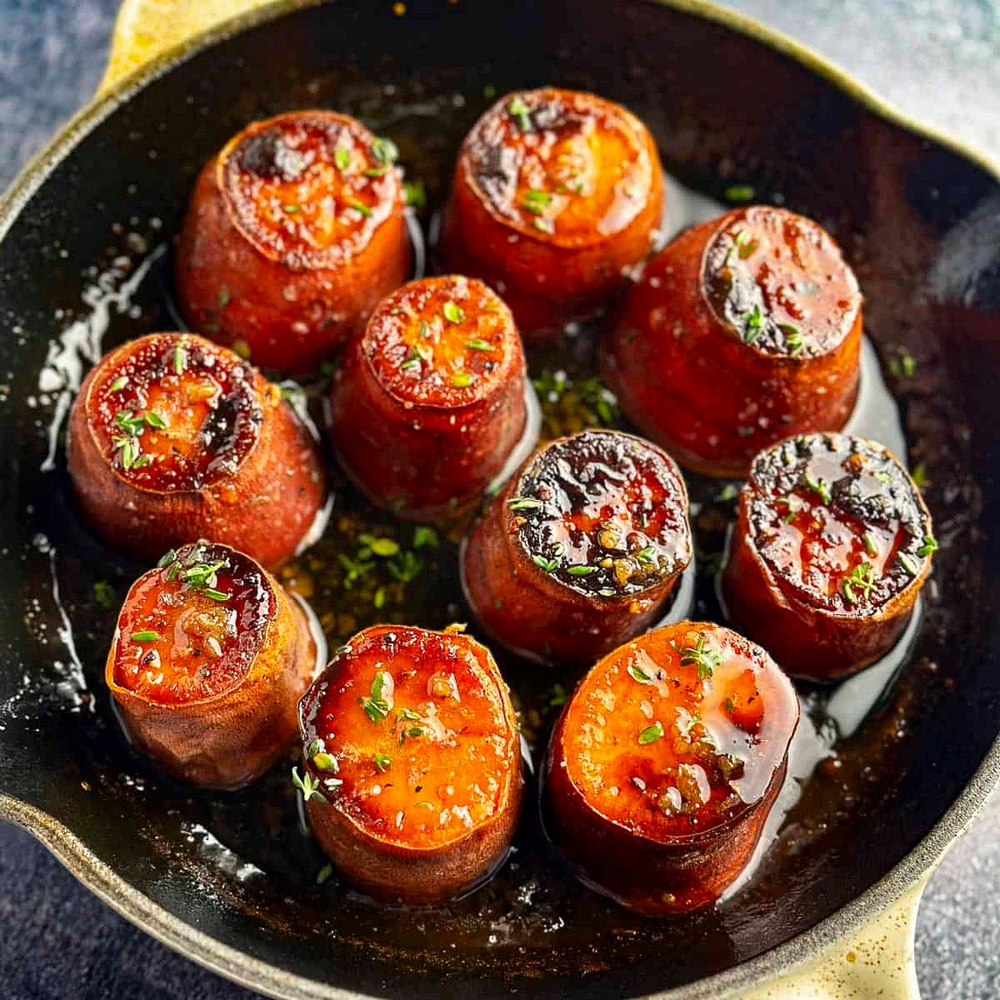Fondant Sweet Potatoes with Maple-Thyme Glaze