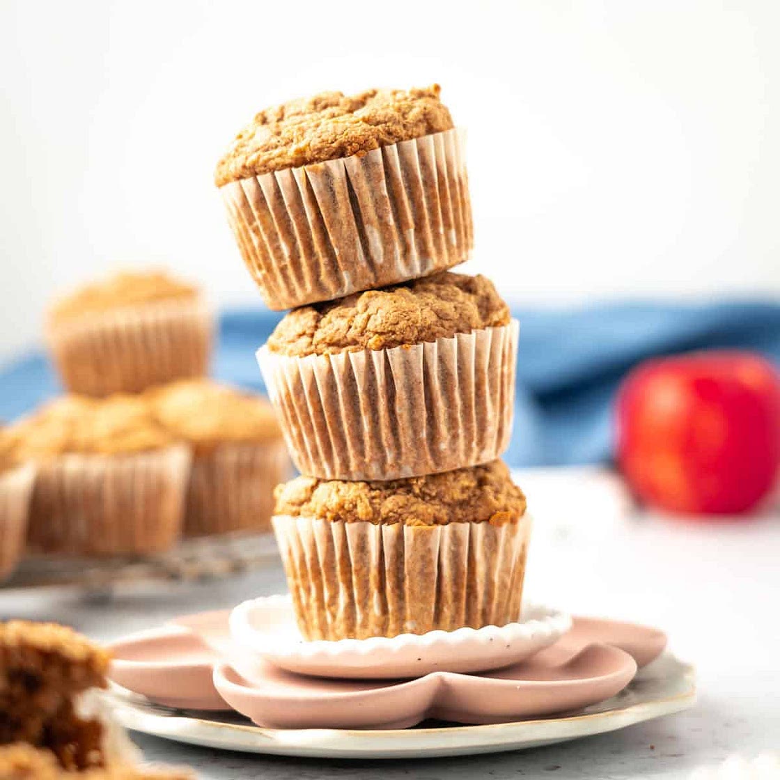 Fresh Apple Ginger Muffins