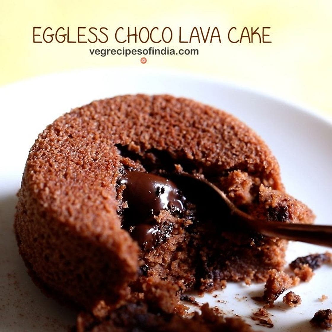 Lava Cake | Chocolate Lava Cake (Eggless)