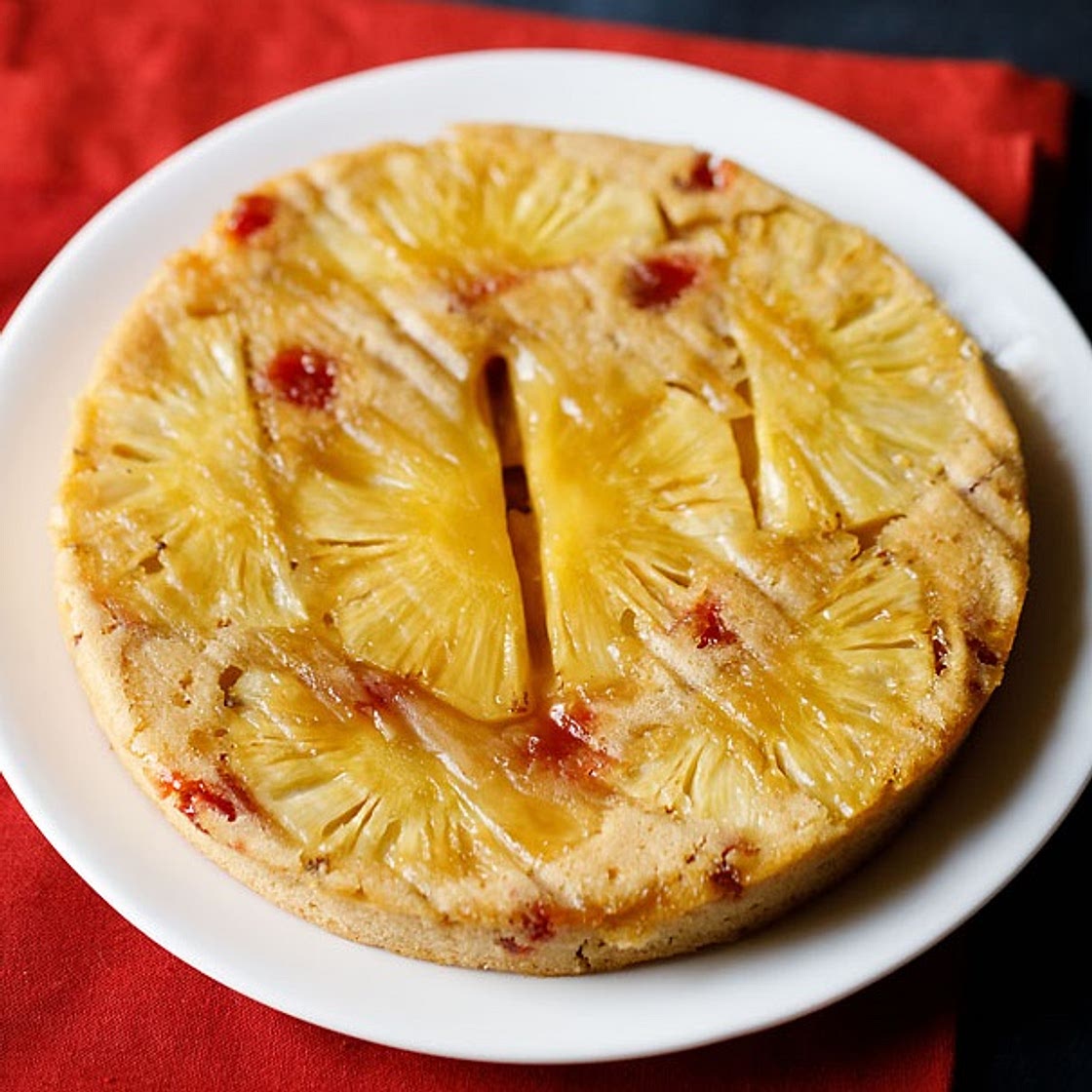 Easy Pineapple Upside Down Cake (Eggless)
