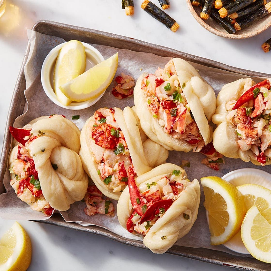 Ginger Scallion Lobster Baos