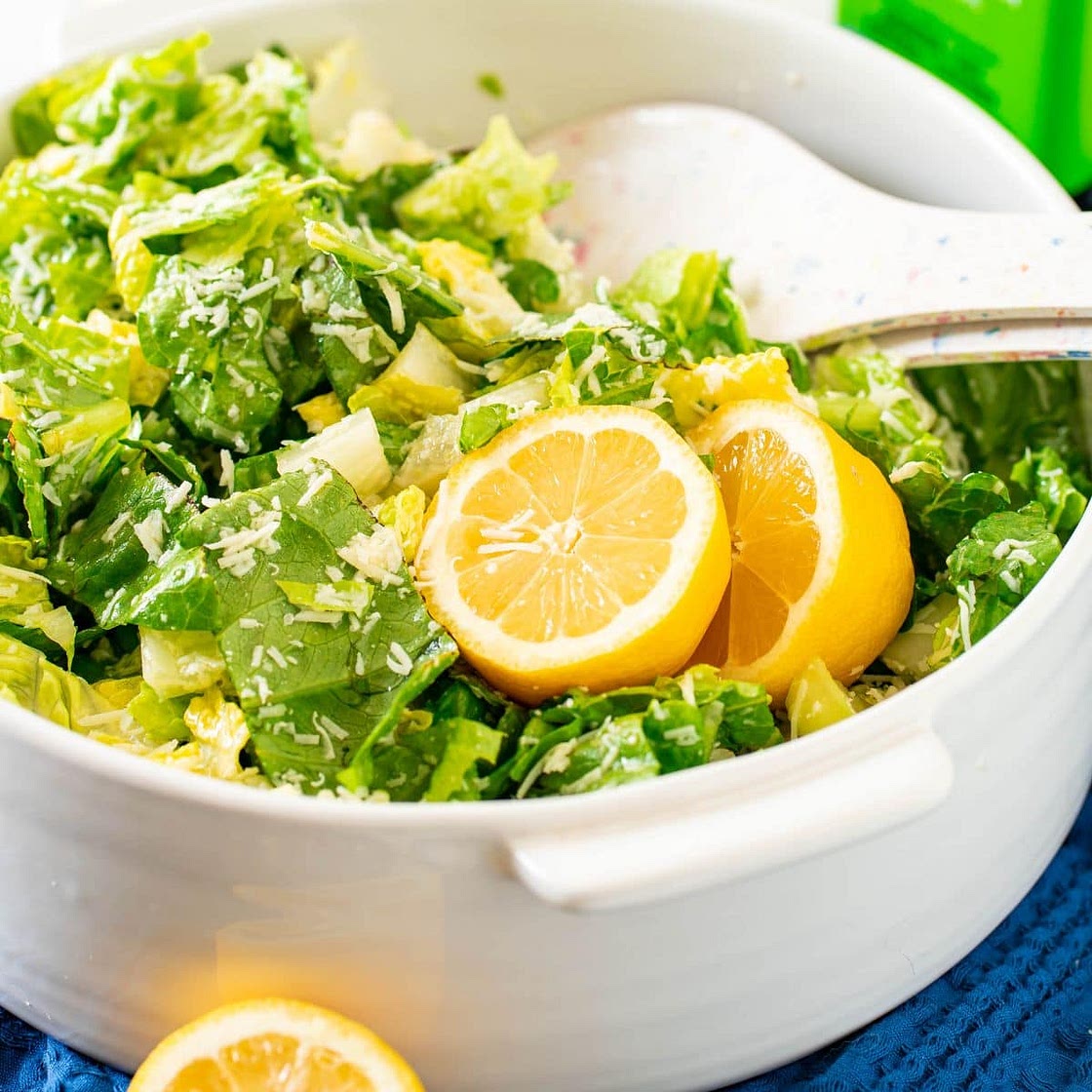Crunchy Lemon Parmesan Salad