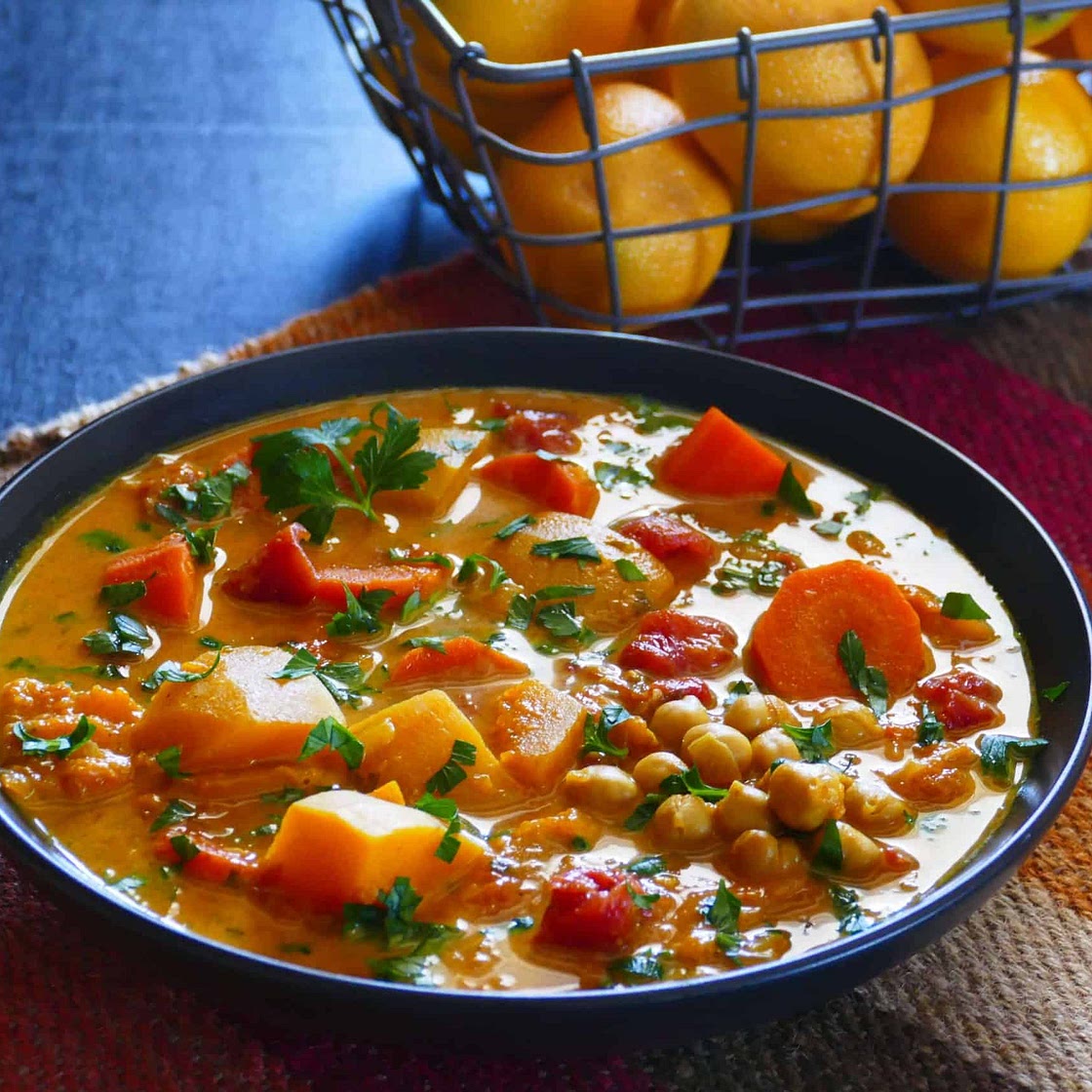Vegetarian Instant Pot Moroccan Stew