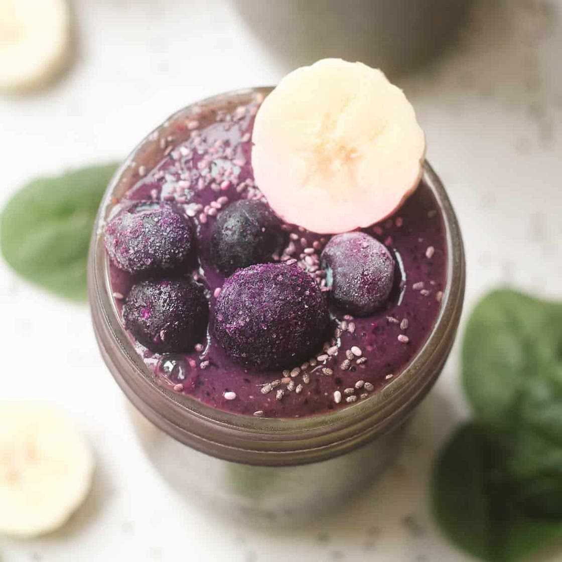 Spinach Blueberry Smoothie