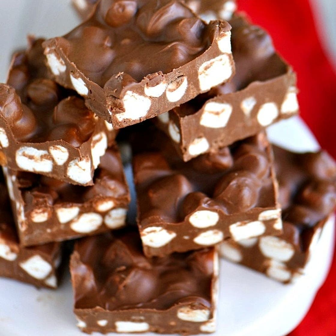 Chocolate Peanut Butter Butterscotch Marshmallow Bars