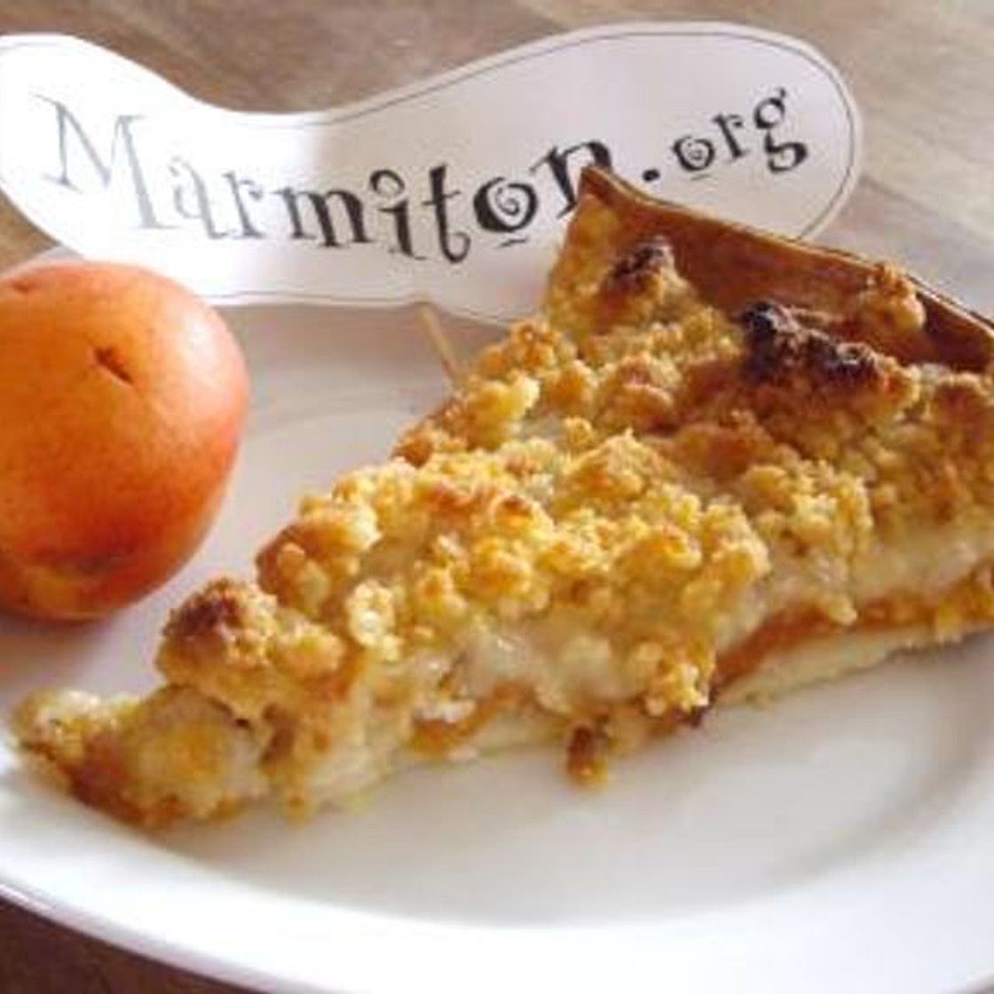 Tarte aux abricots façon crumble