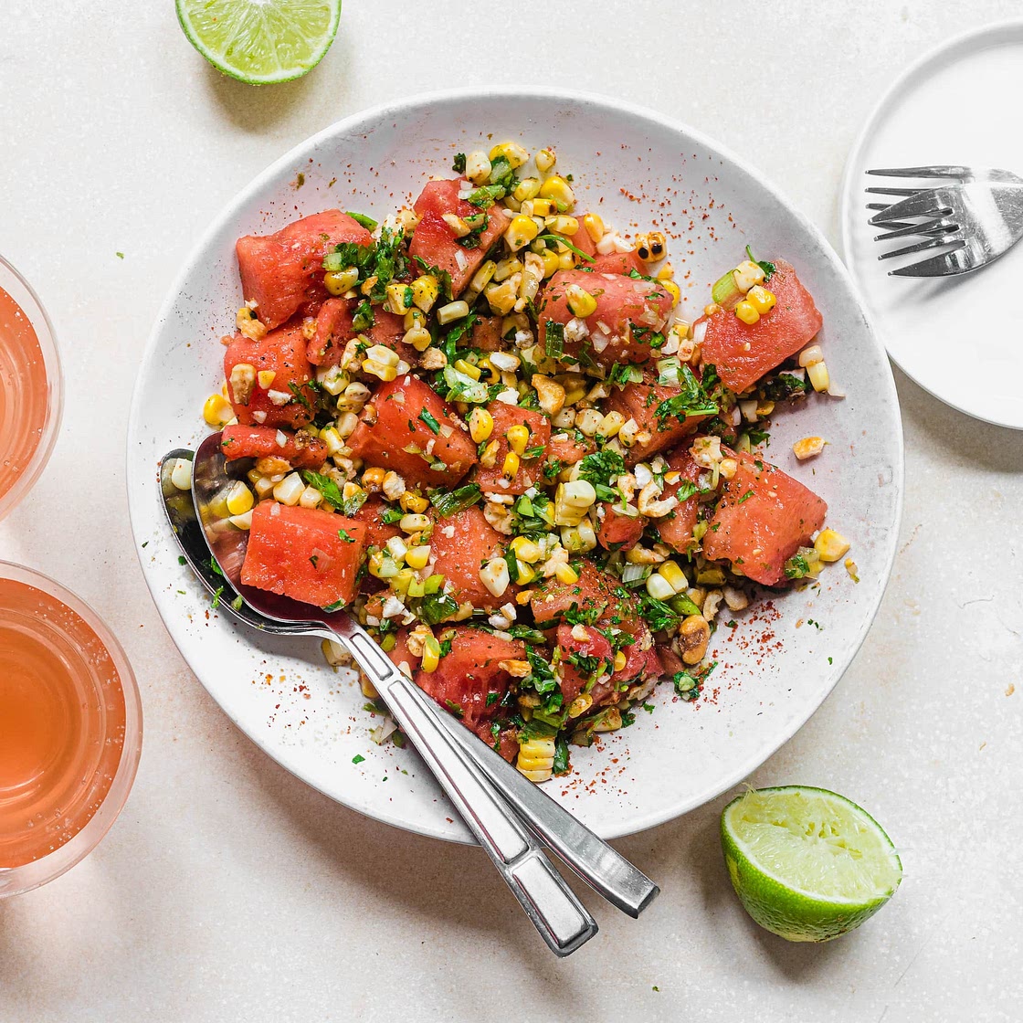 Spicy Watermelon Jalapeño Salad