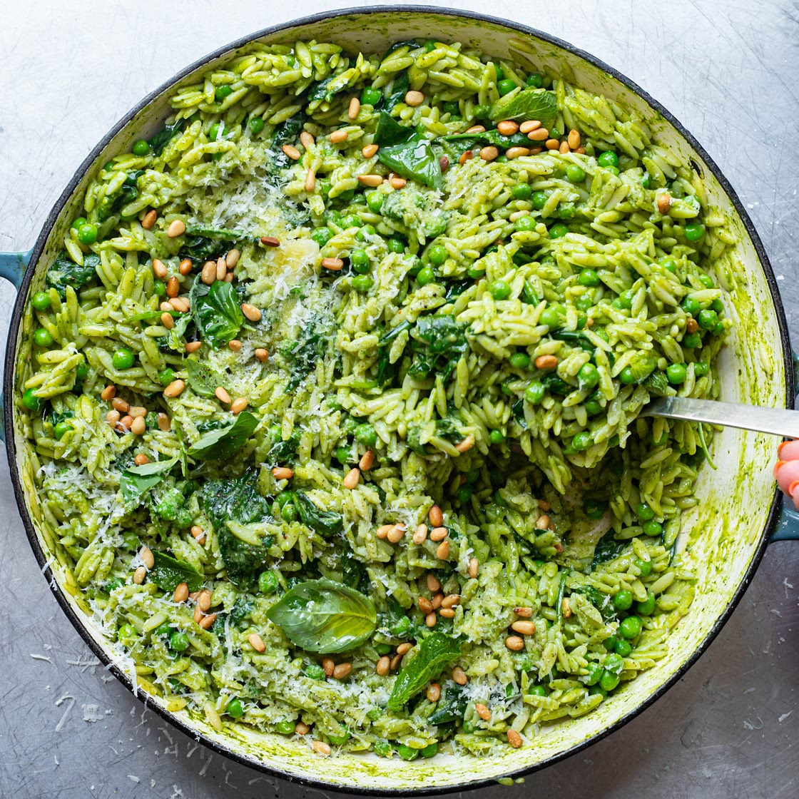 Green Summer Orzo