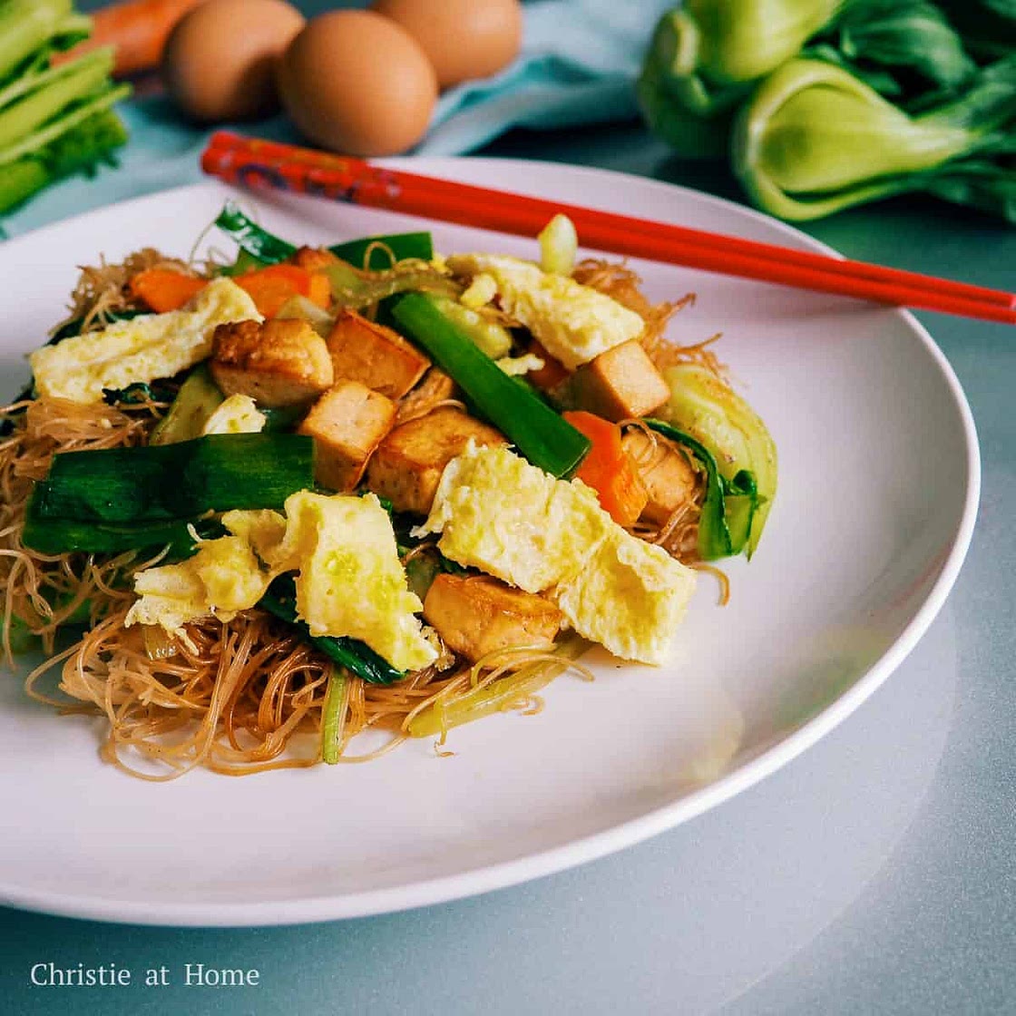Quick & Easy Vegetable Egg Vermicelli