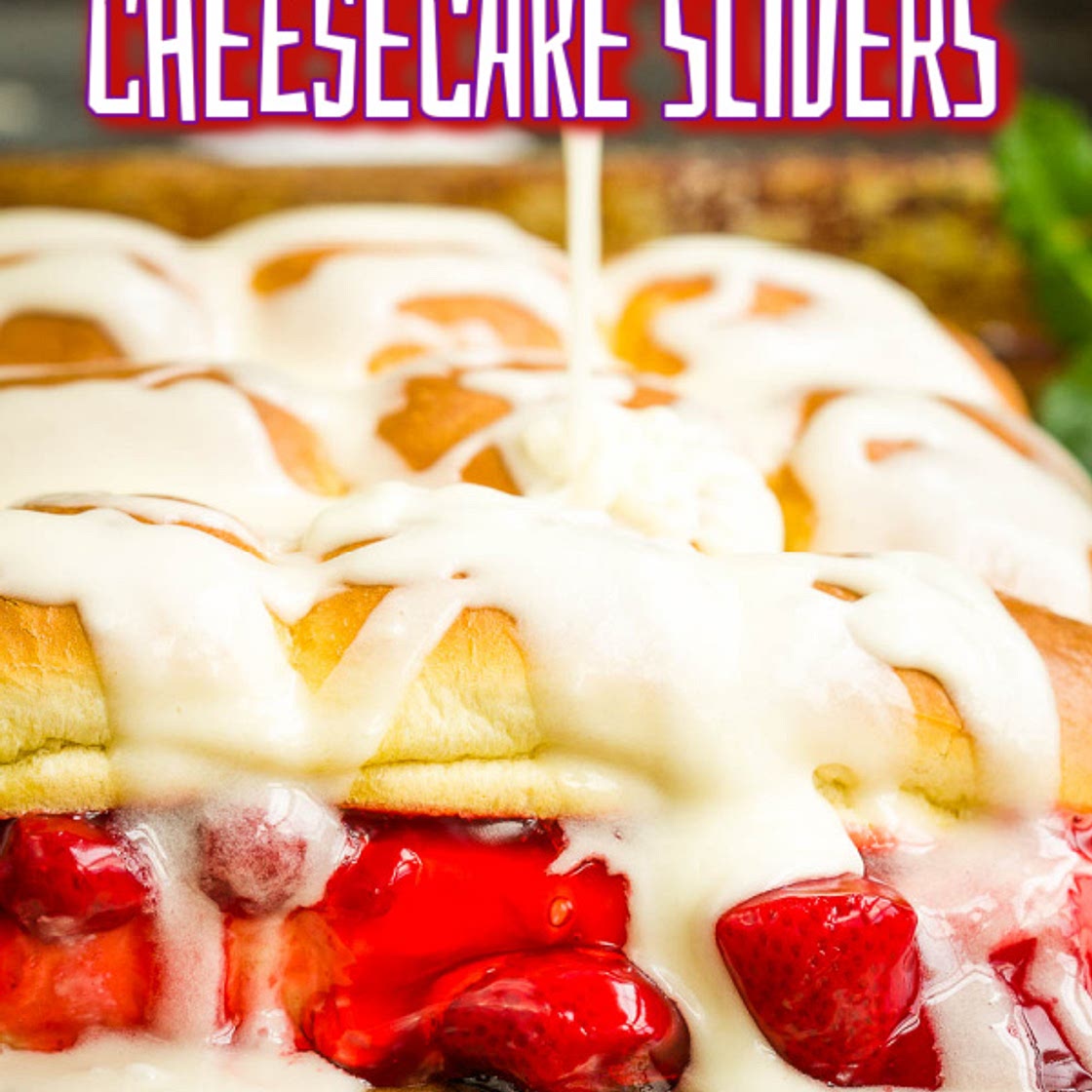 HAWAIIAN ROLLS STRAWBERRY CHEESECAKE SLIDERS