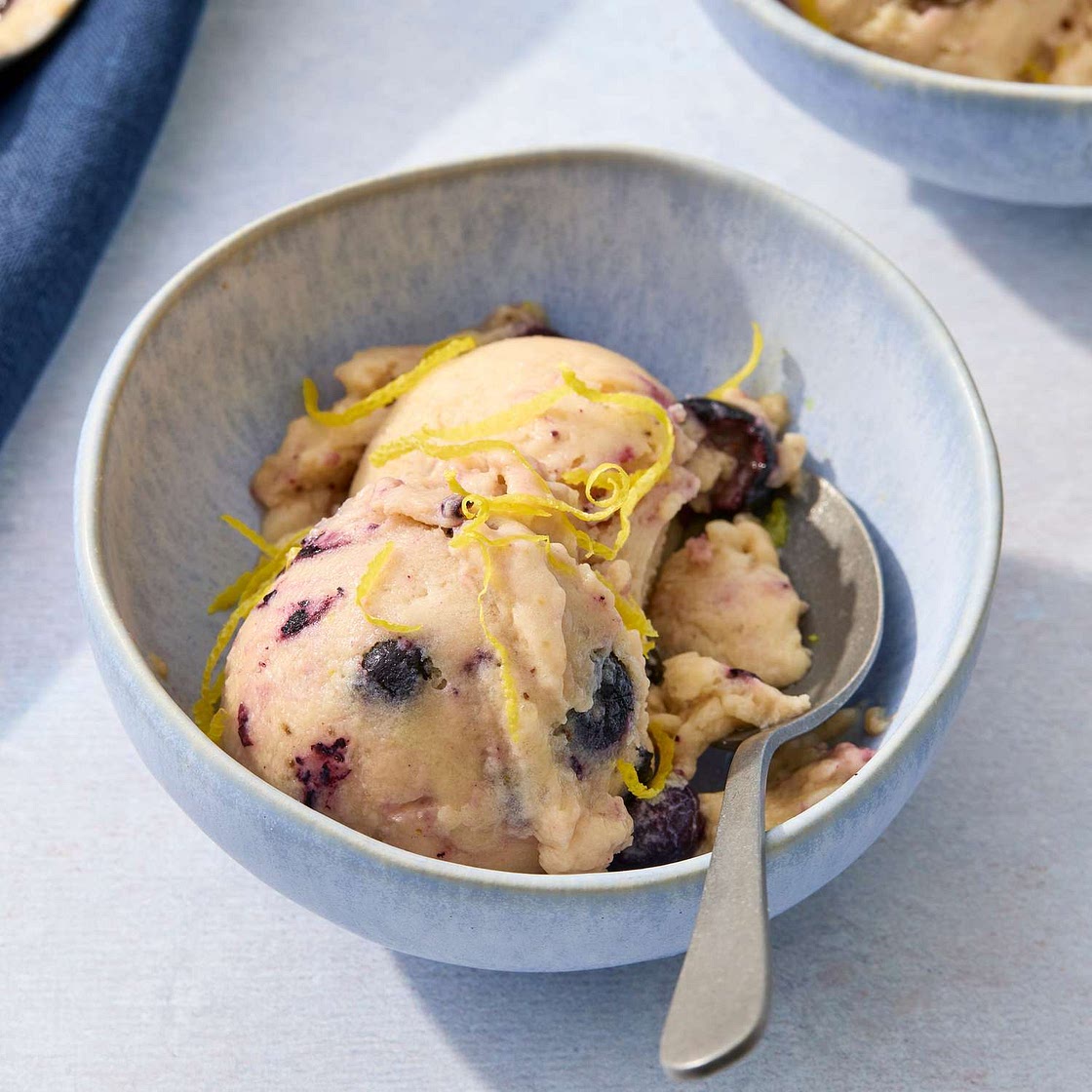 Lemon-Blueberry Nice Cream
