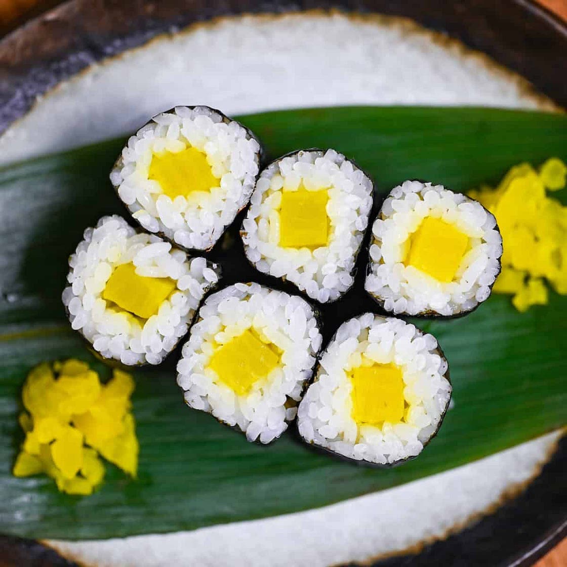 Shinko Maki (Pickled Daikon Sushi Rolls)