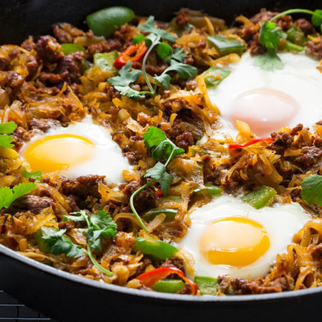 Chorizo Hash And Eggs Recipe
