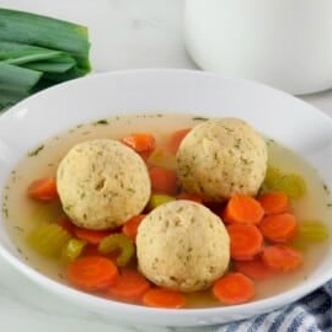 Vegetarian Matzo Ball Soup