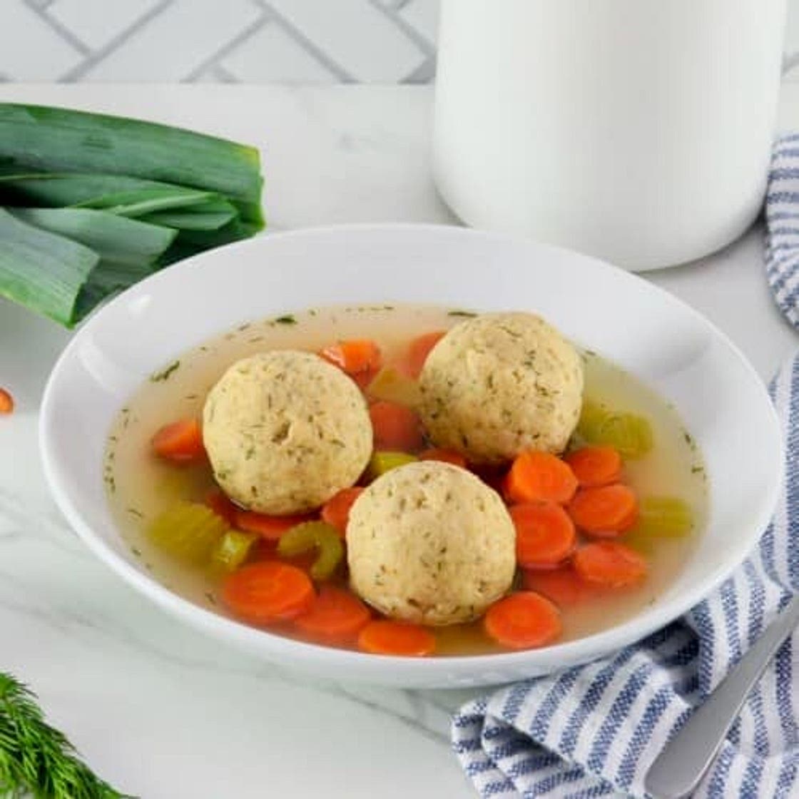 Vegetarian Matzo Ball Soup