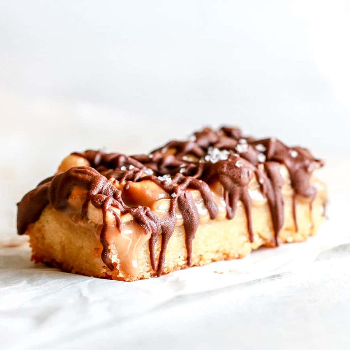 Healthy Homemade Snickers Bars