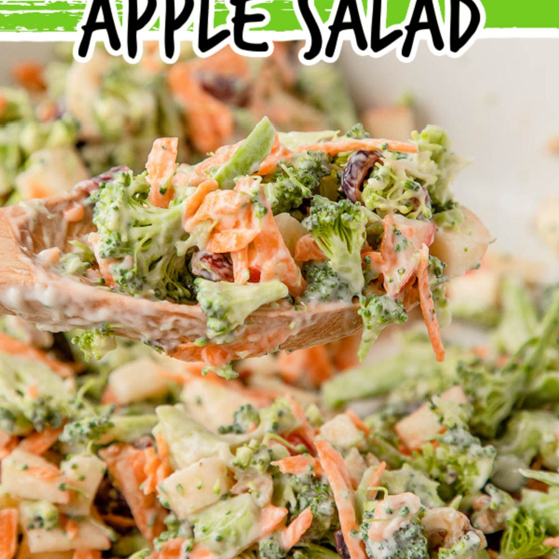 QUICK AND CREAMY BROCCOLI APPLE SALAD RECIPE