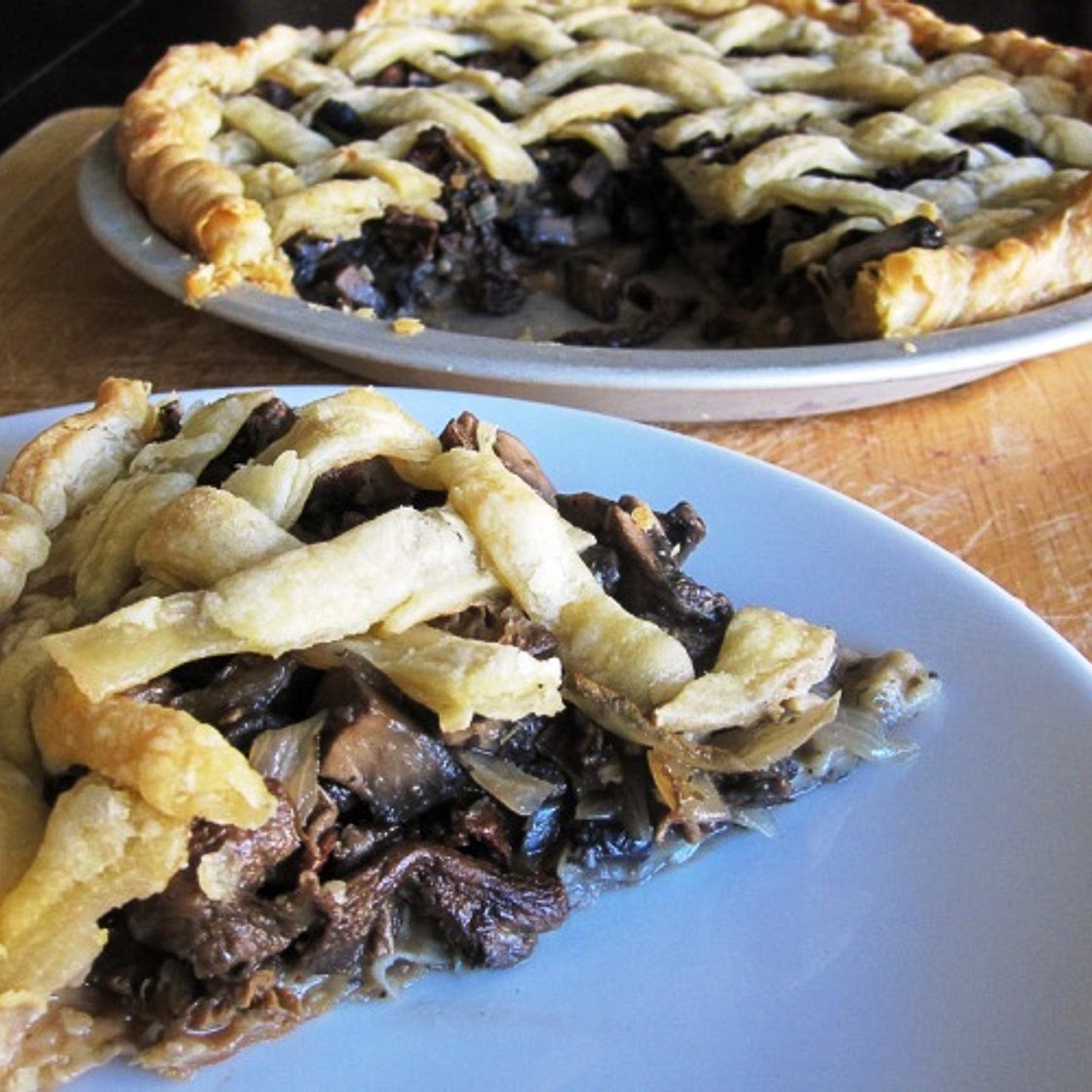 Focaccia con i funghi