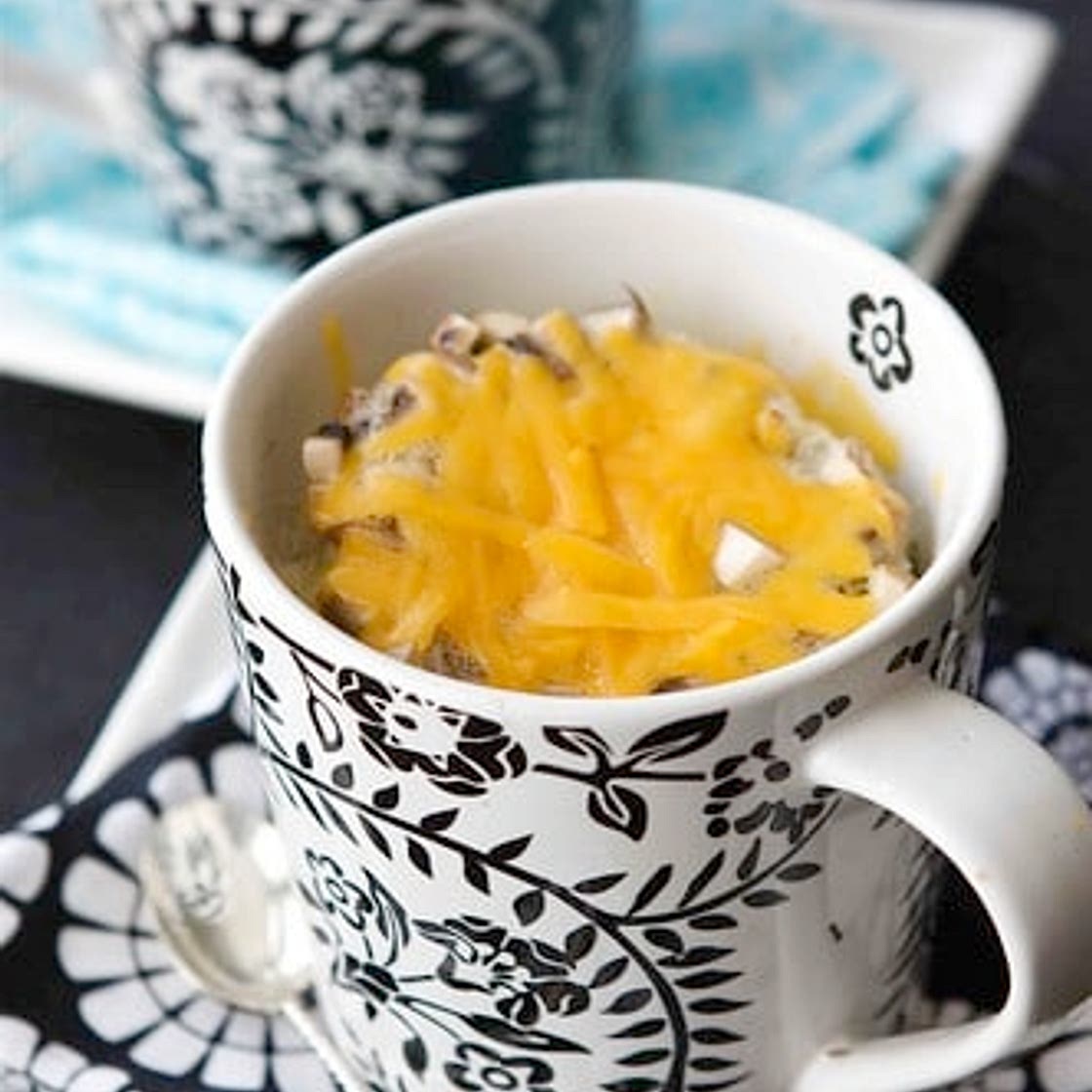 Quick Egg, Mushroom & Ham Cup