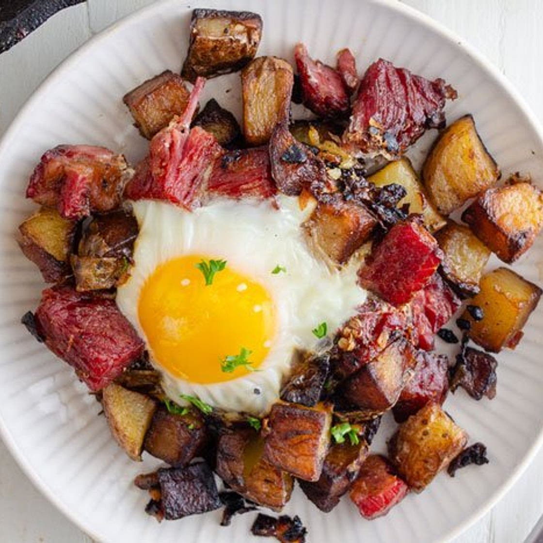 Grilled Corned Beef Hash