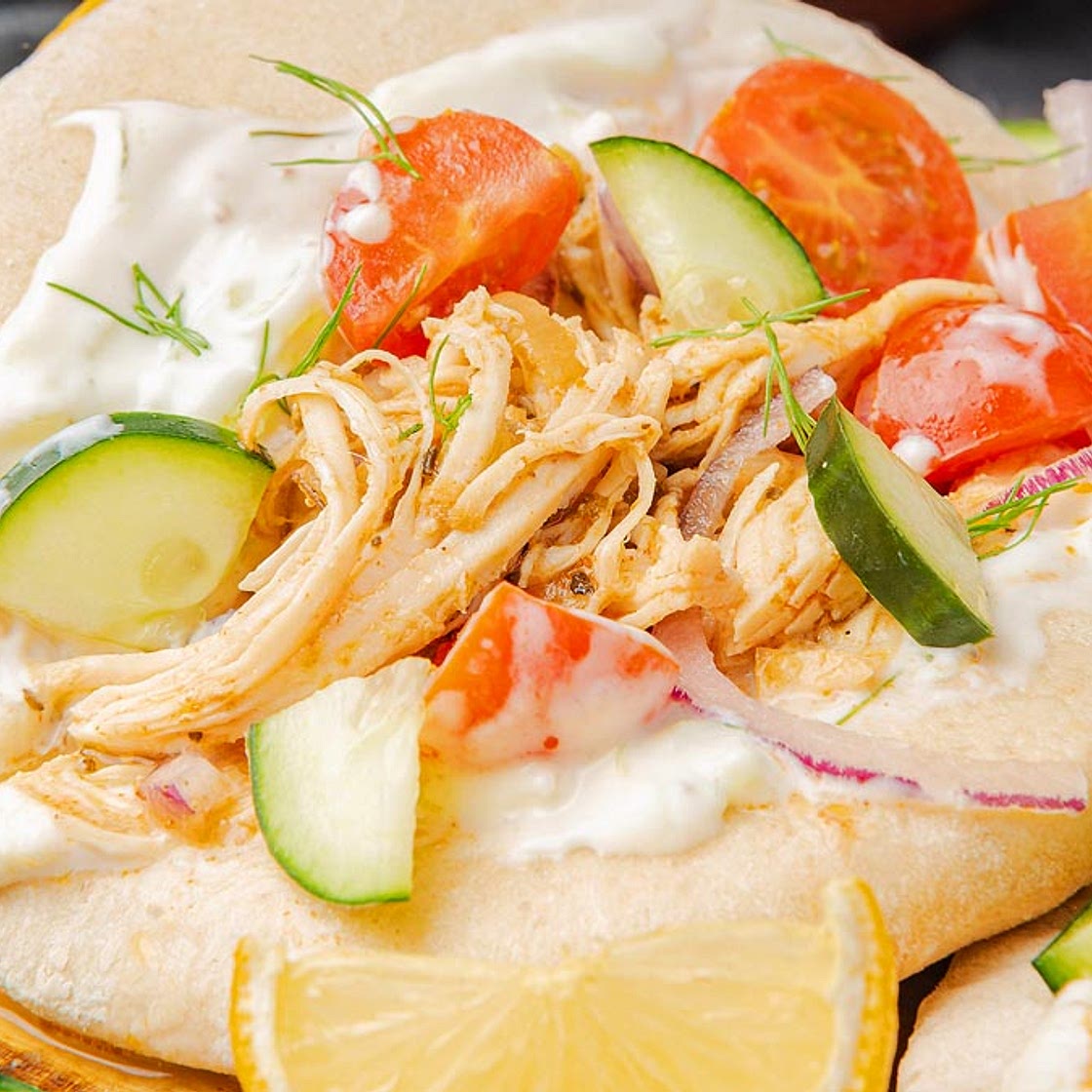 Slow Cooker Chicken Gyros