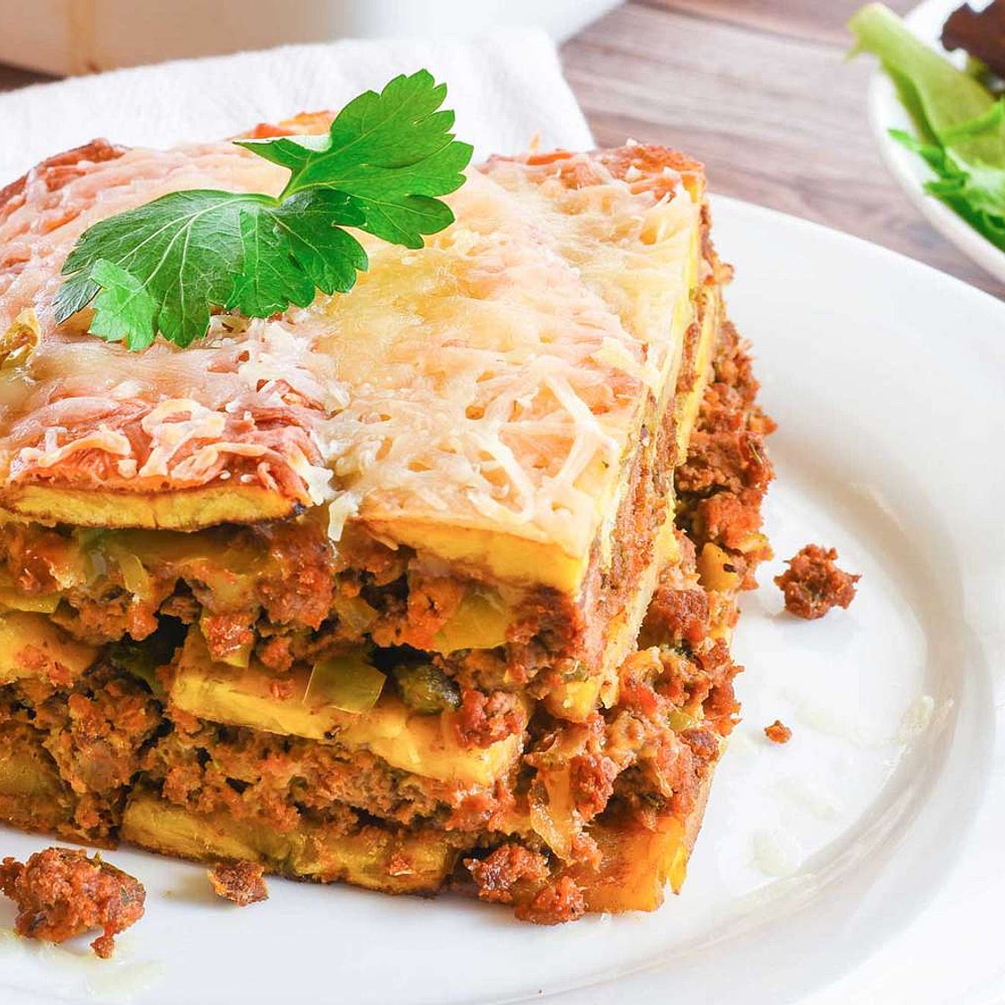 Pastelón (Puerto Rican Plantain Lasagna)