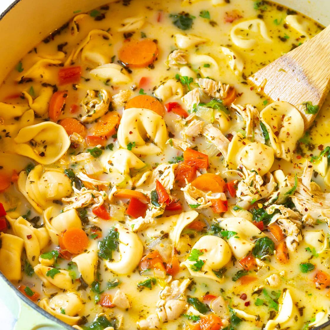 Chicken Tortellini Soup Recipe