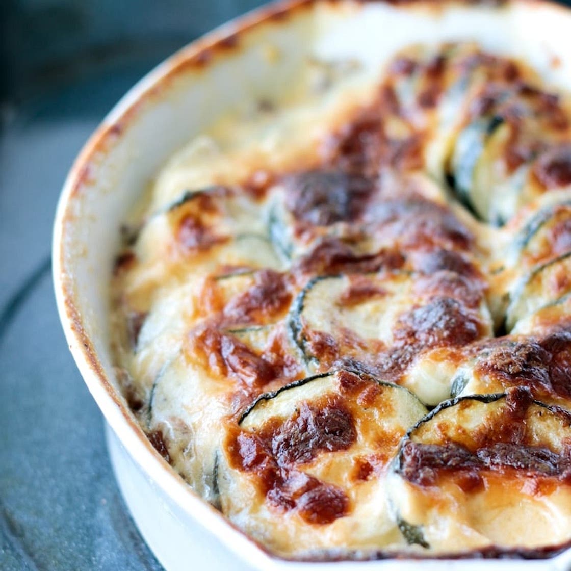 Easy Keto Zucchini Gratin - Low Carb