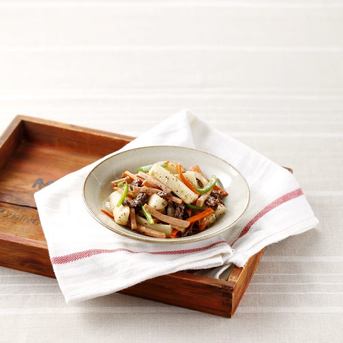 스팸 떡잡채 만드는 법