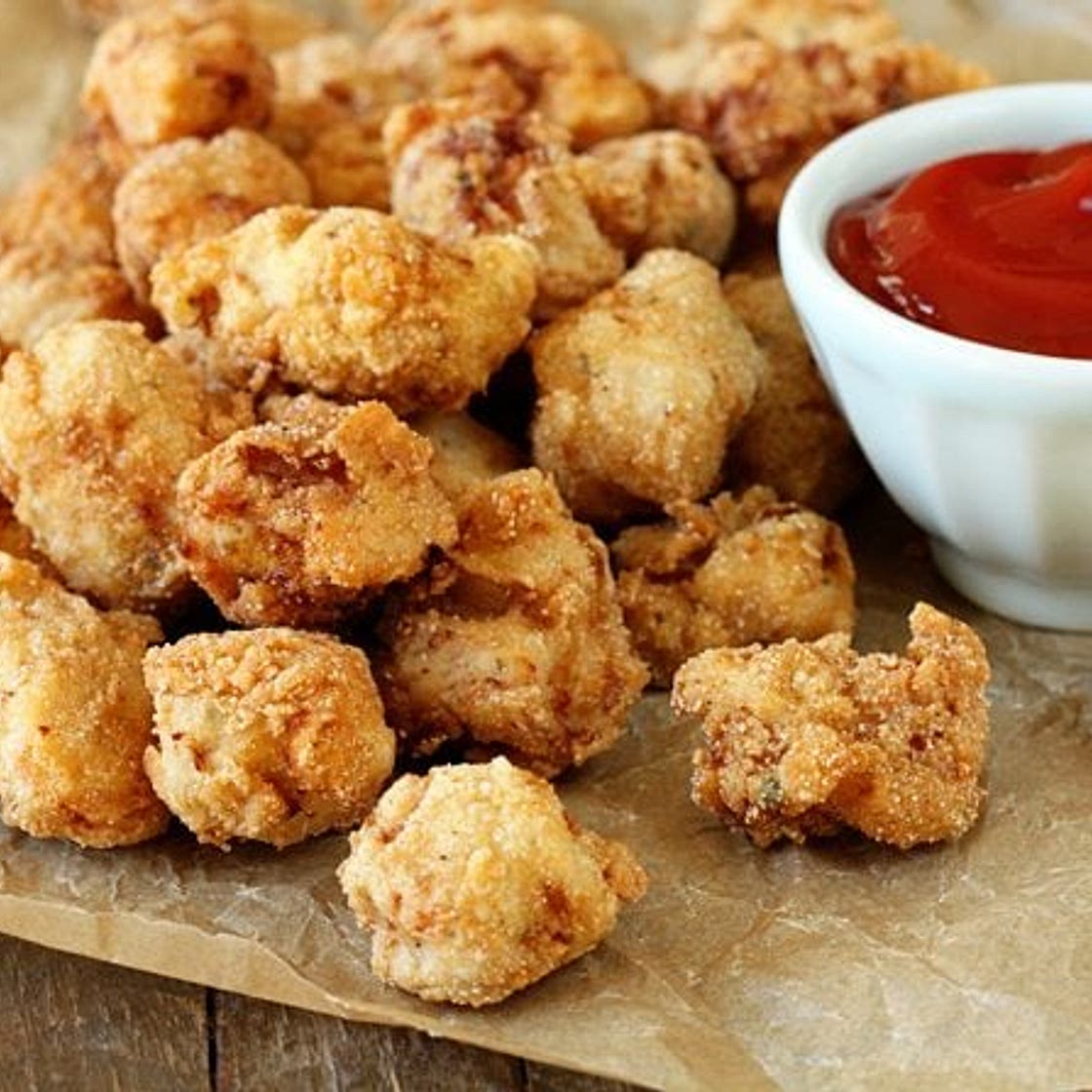 Cornbread Crusted Ranch Chicken Bites