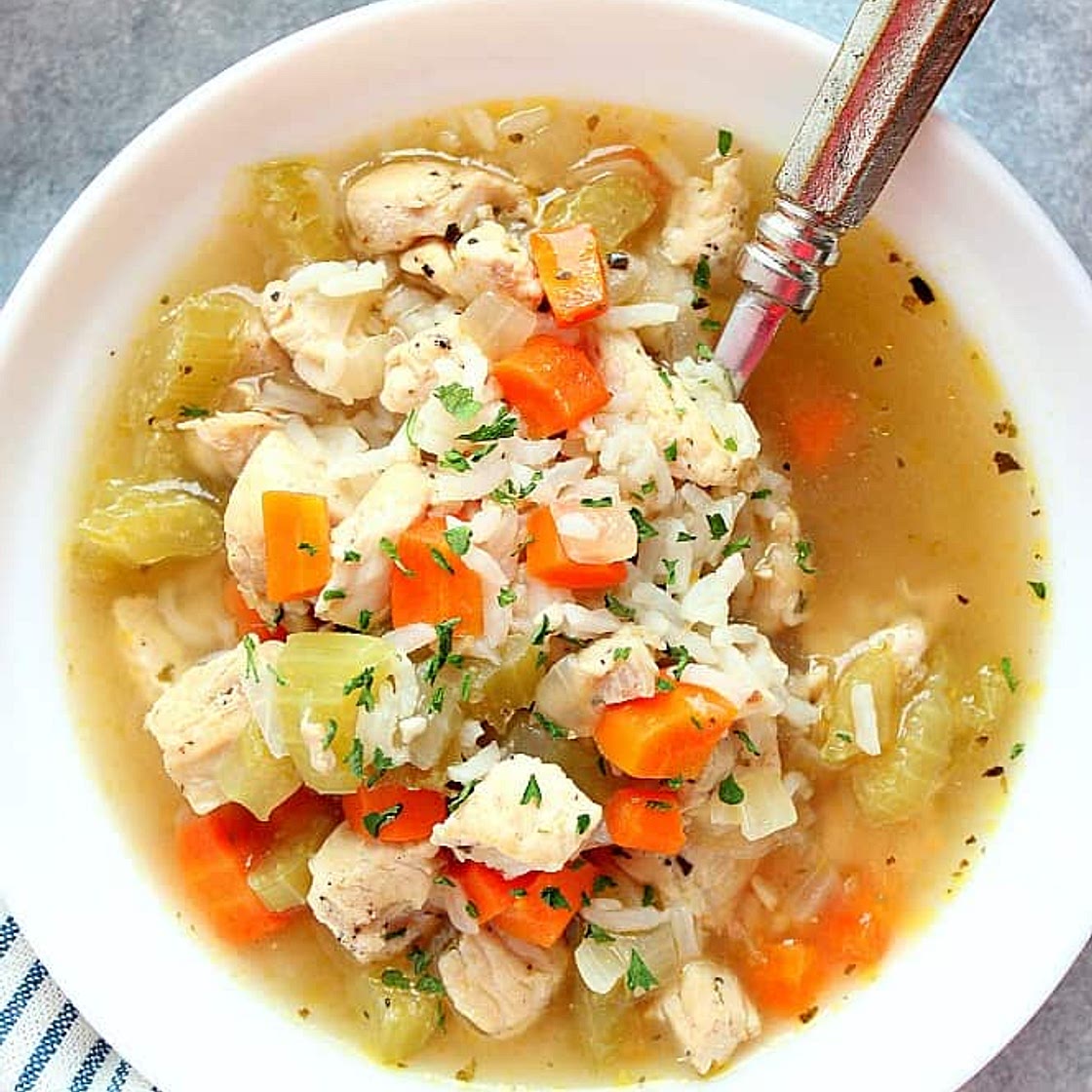 Instant Pot Chicken and Rice Soup recipe
