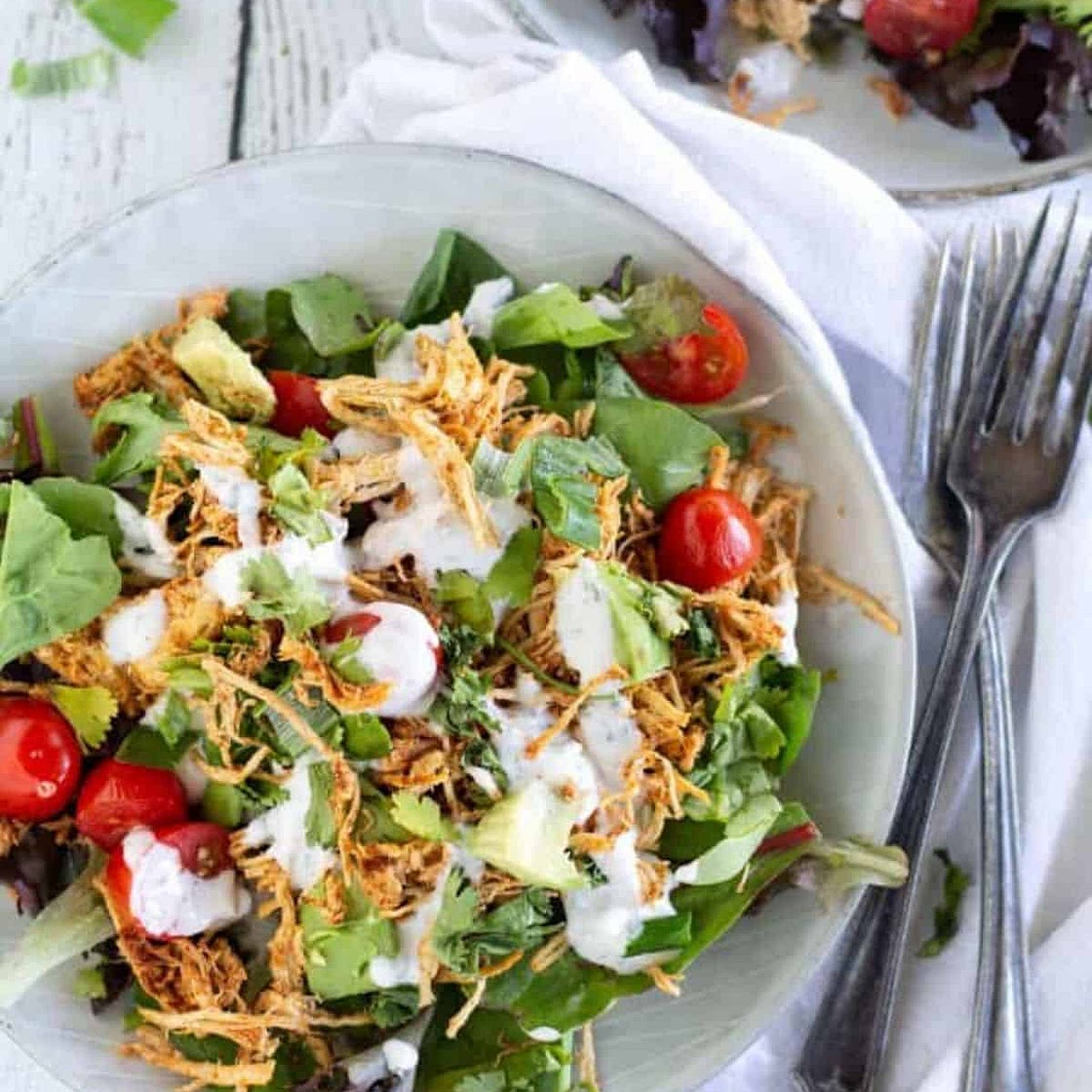 Keto Chicken Taco Salad {Whole30 And Paleo}