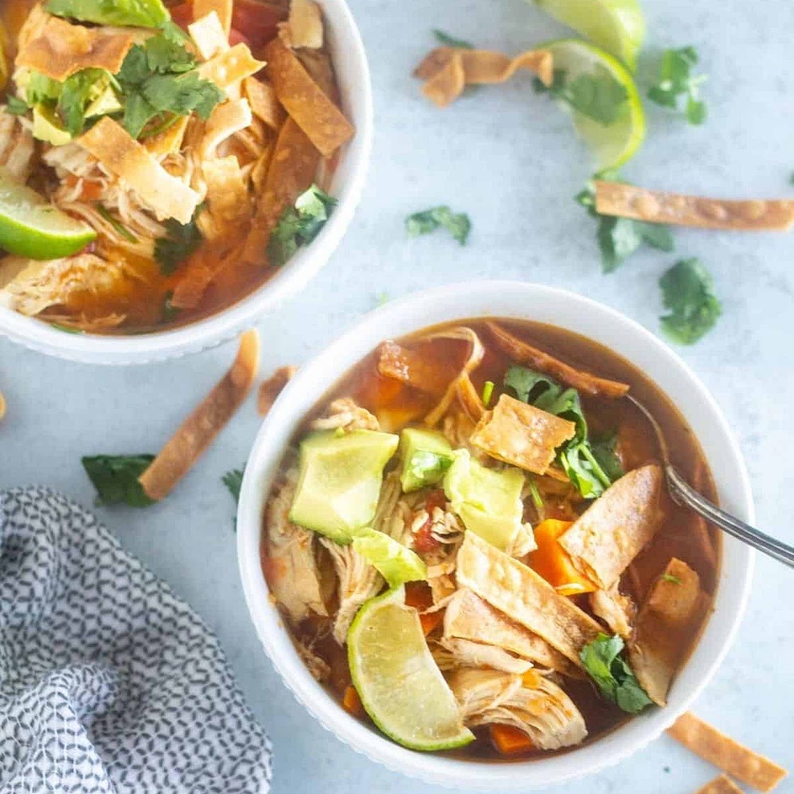 Keto Chicken Tortilla Soup (Instant Pot, Slow Cooker, Or Stove-Top)