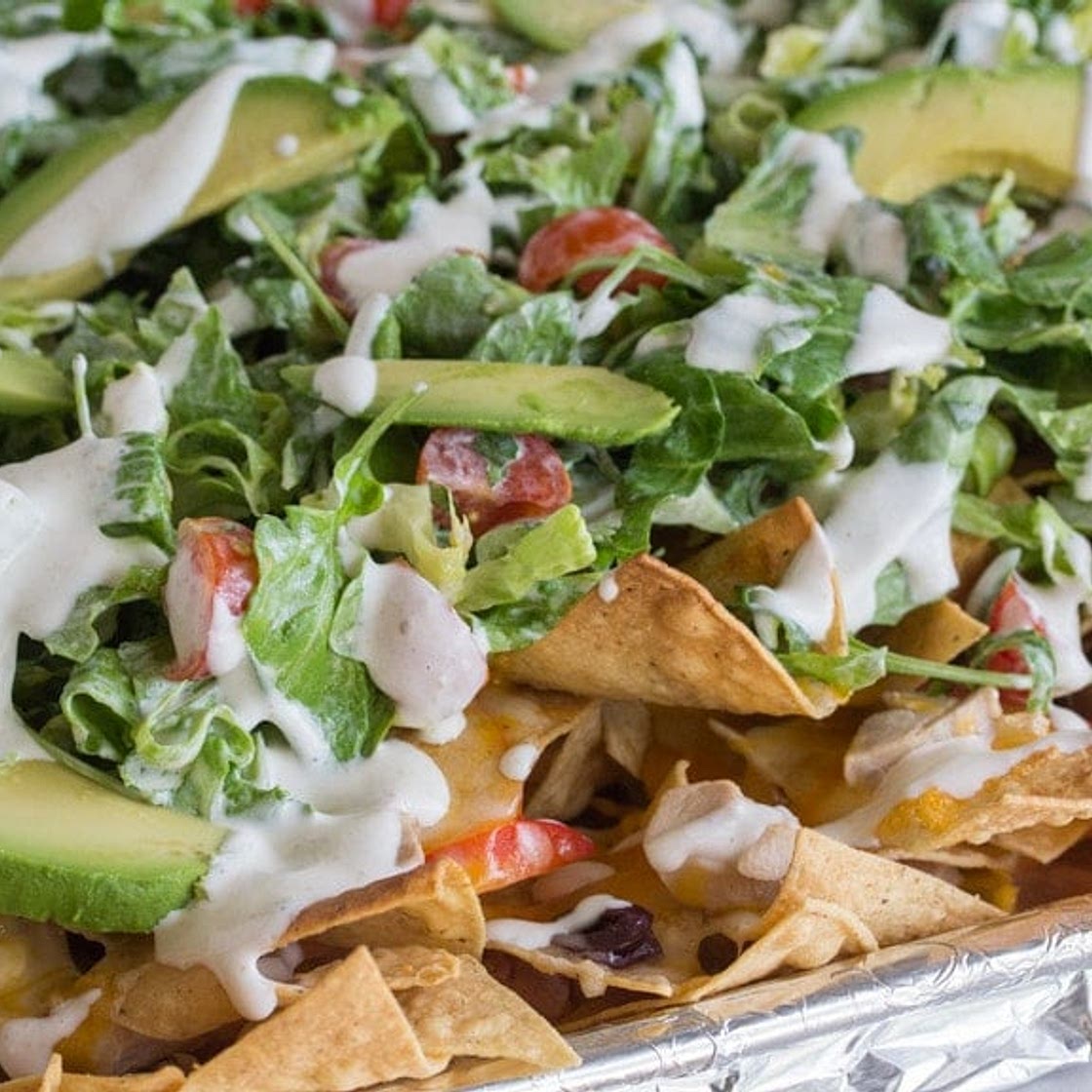 Low FODMAP Salad Nachos