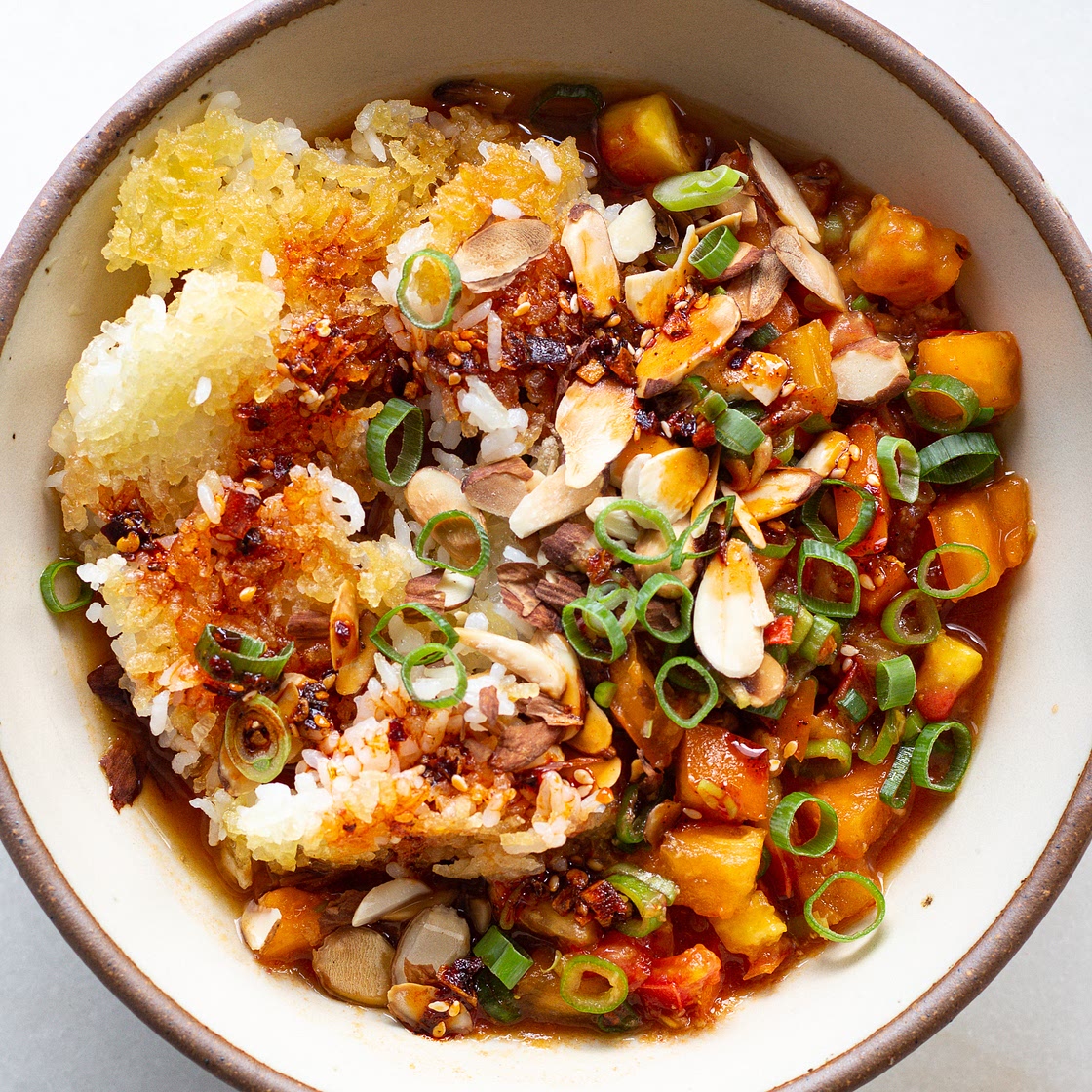 Tamari Heirloom Tomatoes with Crispy Rice