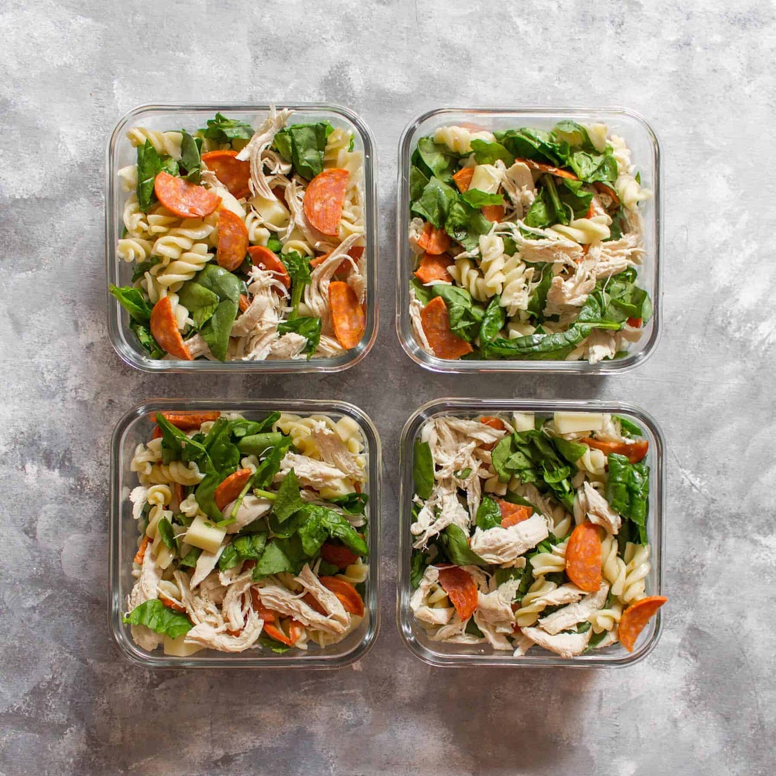Chicken Pepperoni Pasta Salad