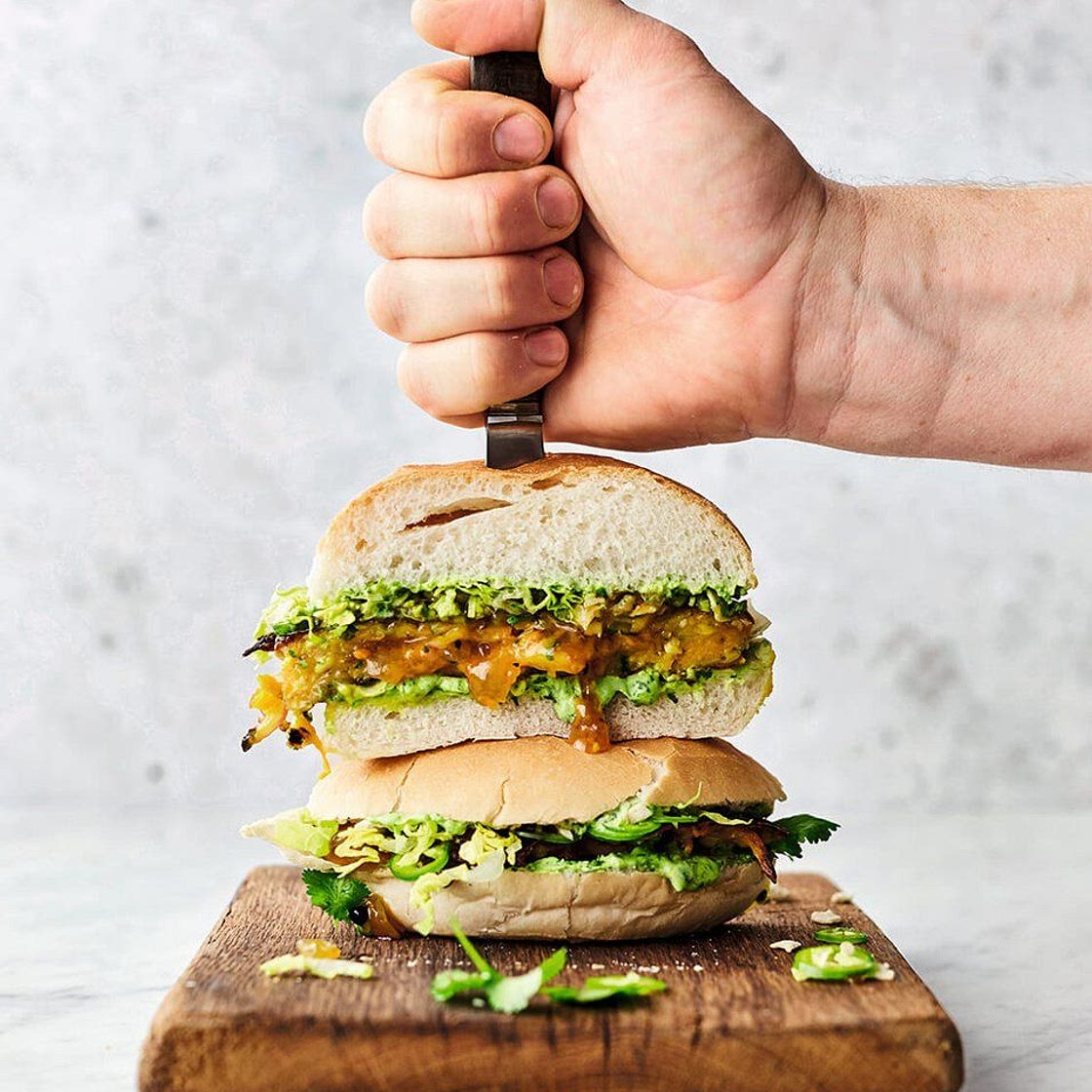 Brilliant bhaji burger