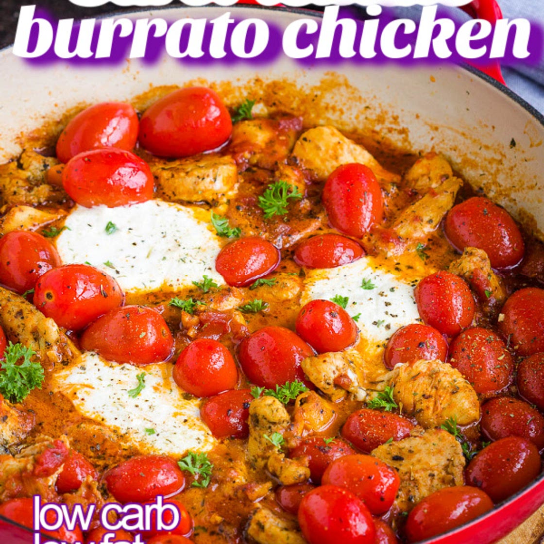 BURST TOMATO BURRATA CHICKEN