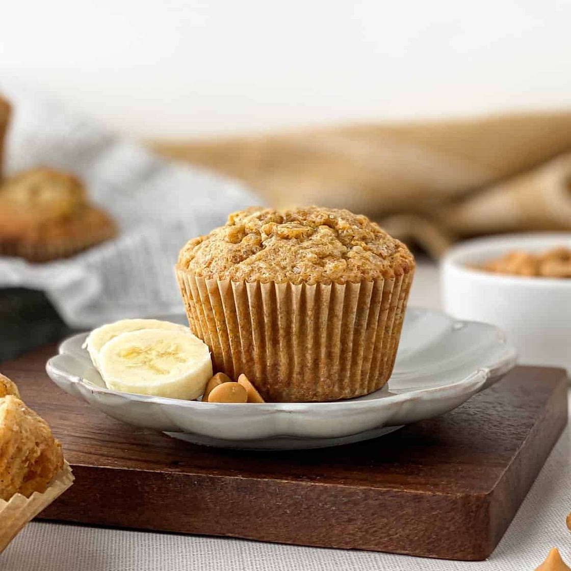 Butterscotch Banana Muffins