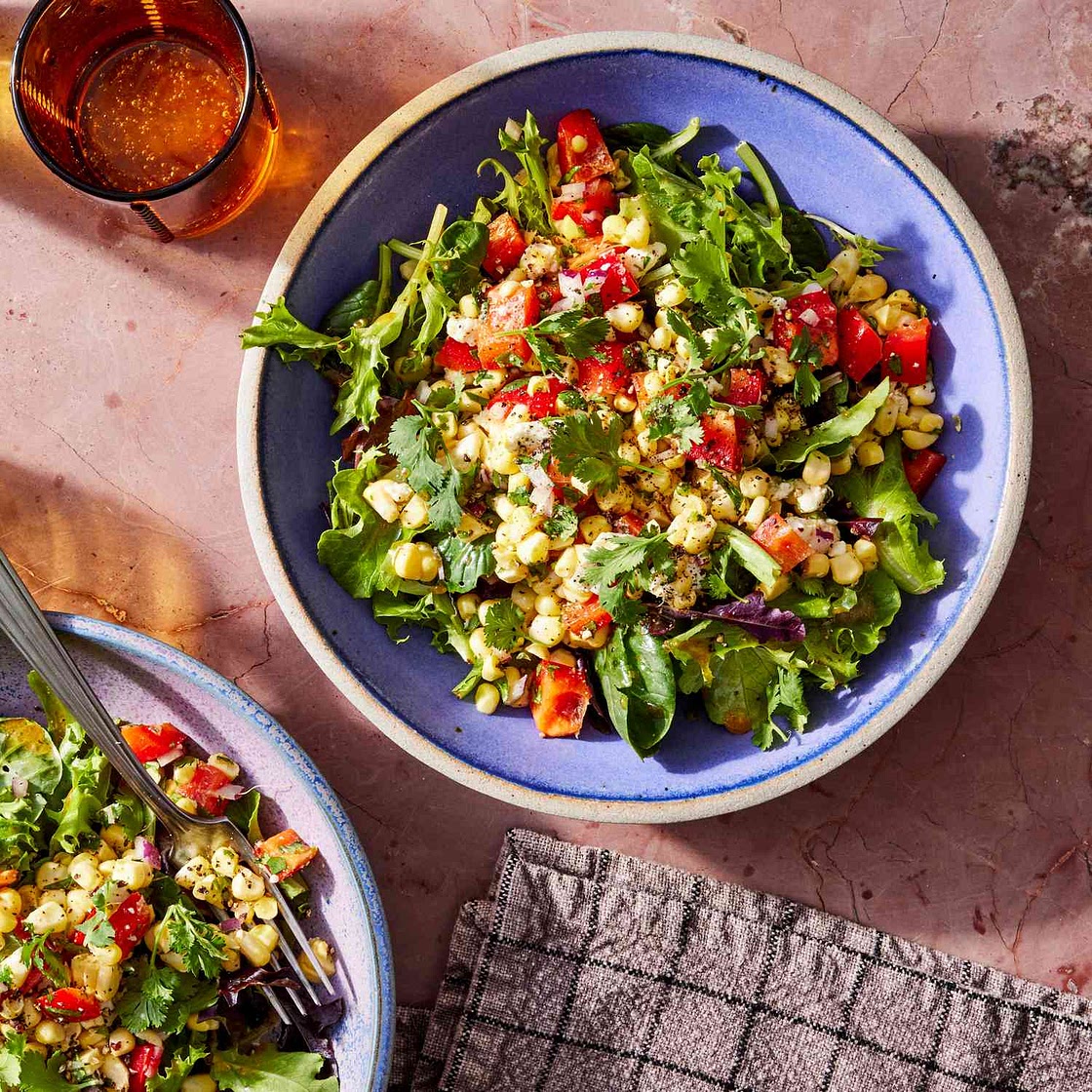 Hot Honey Corn Salad