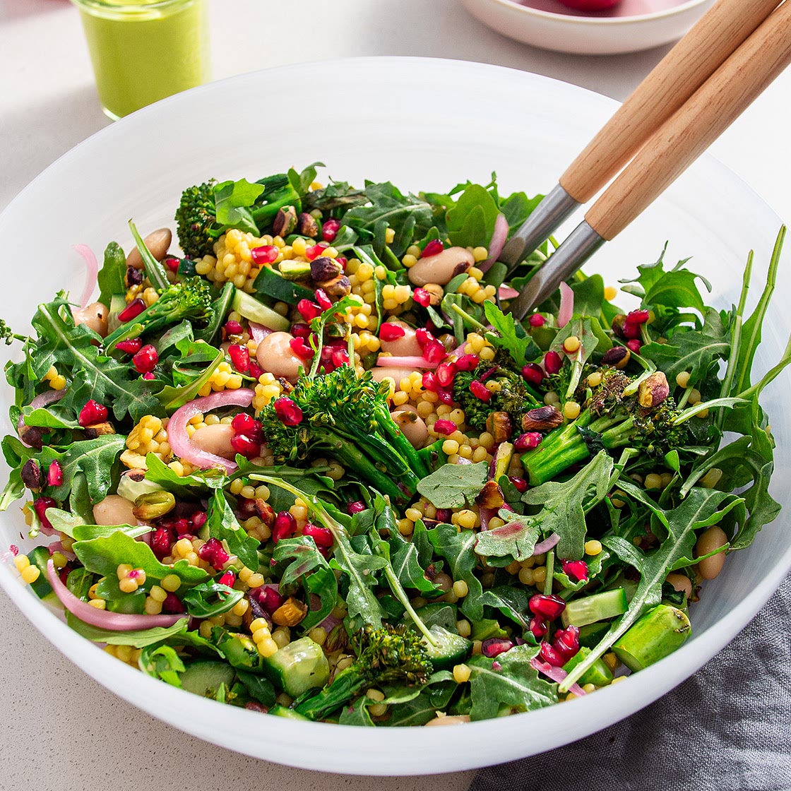 Grilled Broccolini and Pomegranate Salad