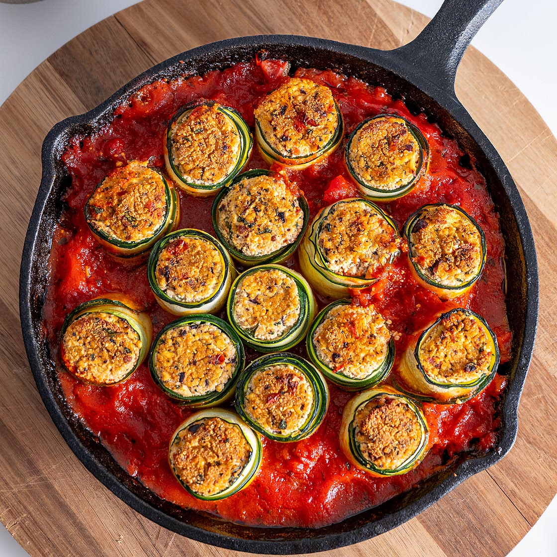 Mediterranean Zucchini Roll Ups